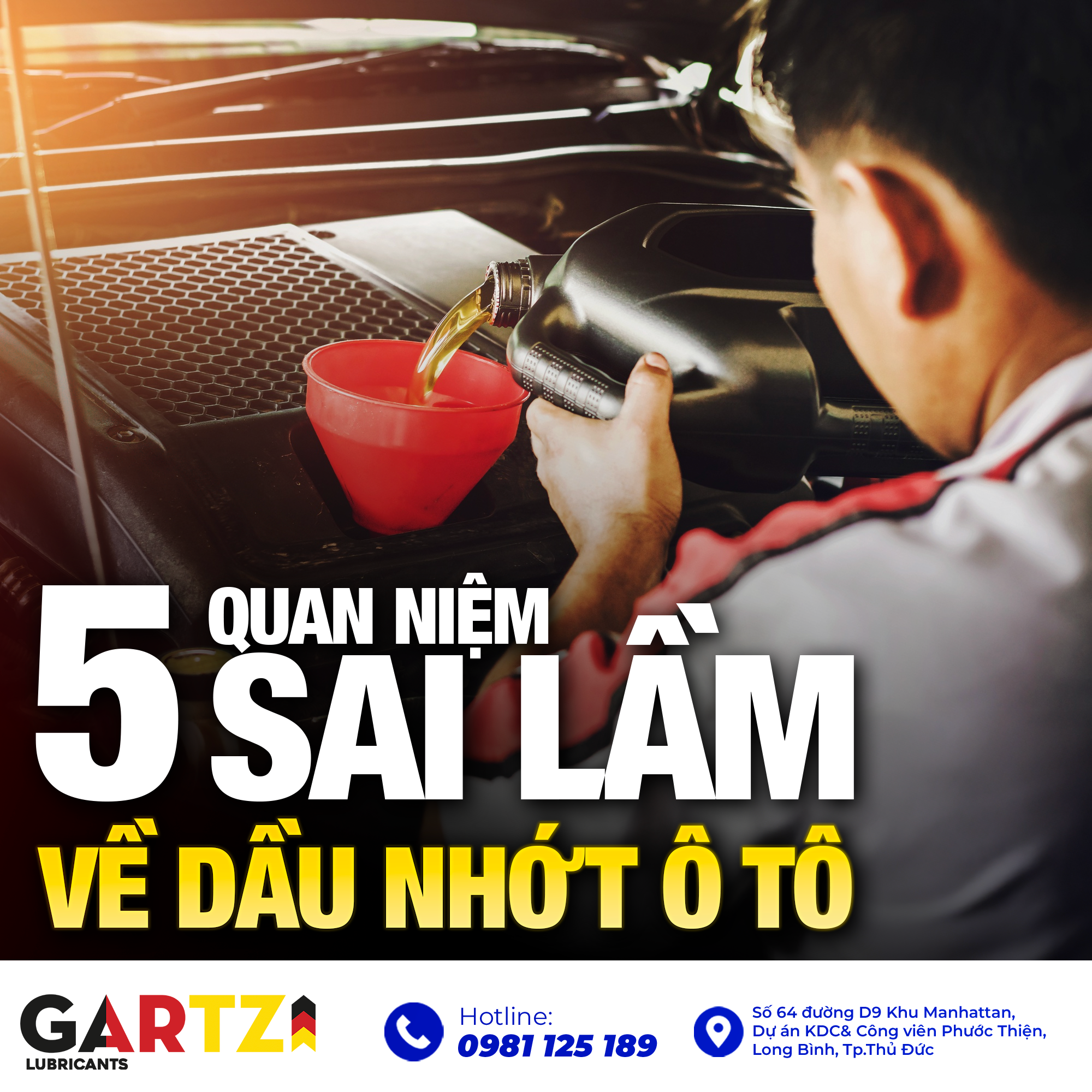 5 Hiểu Lầm Phổ Biến Về Dầu Nhớt Ô Tô